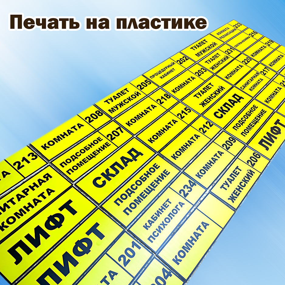УФ печать на пластике